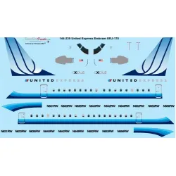 26decals 144-239 1/144 United Erj-170 Laser Decal For Aircraft