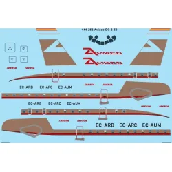 26decals 144-253 1/144 Aviaco Beige Douglas Dc-8-50 Laser Decal For Aircraft