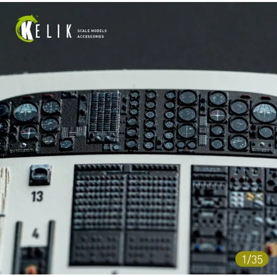 Kelik K35038 1/35 S-64e Skycrane - Interior 3d Decals For Icm Kit