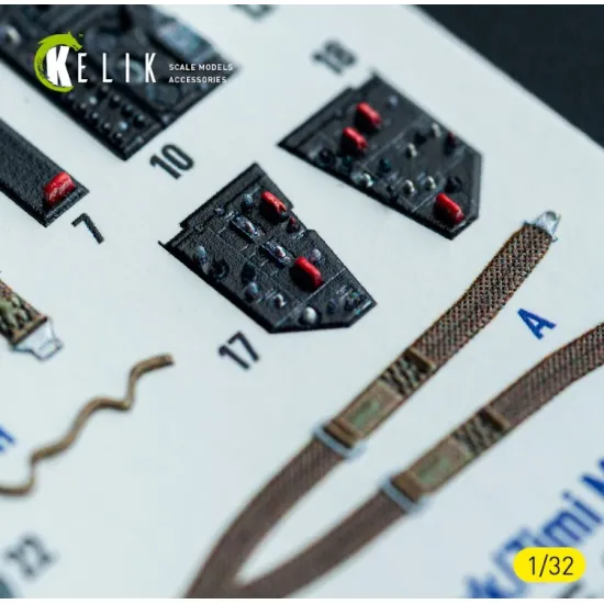 Kelik K32013 1/32 F-86d - Interior 3d Decals For Kitty Hawk/Zimi Models Kit