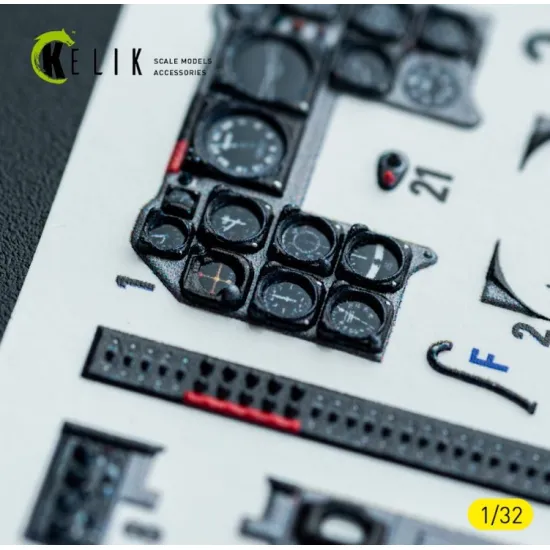 Kelik K32013 1/32 F-86d - Interior 3d Decals For Kitty Hawk/Zimi Models Kit