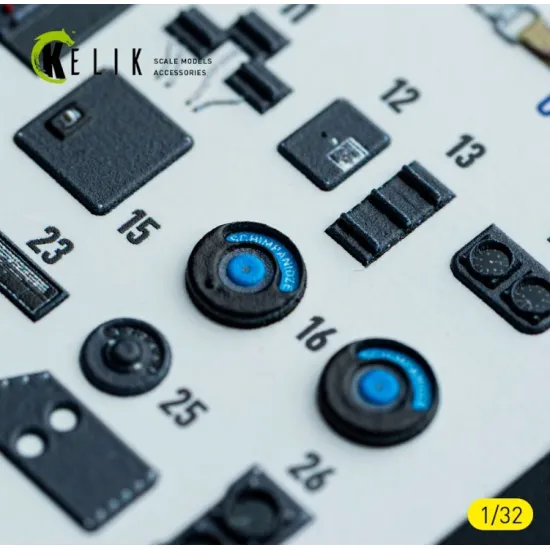Kelik K32047 1/32 Ju-87g - Interior 3d Decals For Hasegawa Kit