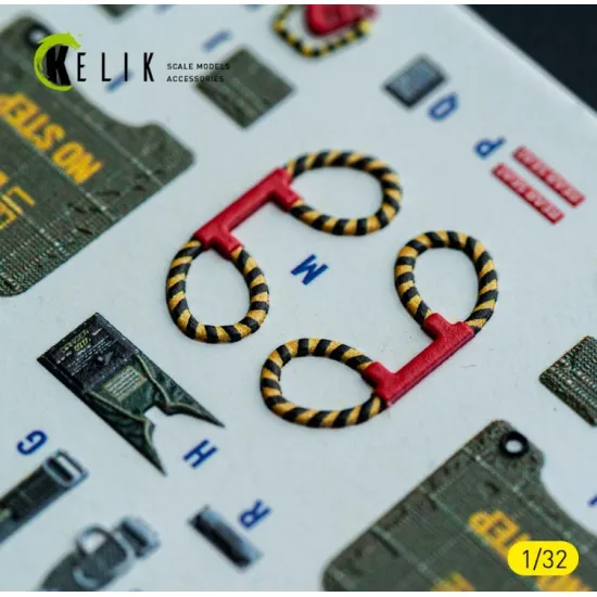 Kelik K32049 1/32 F-4d - Interior 3d Decals For Tamiya Kit
