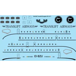 26decals 144-265 1/144 Translift Douglas Dc-8-71 Laser Decal For Aircraft