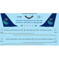 26decals 144-270 1/144 Saudi Airbus A320 Laser Decal For Aircraft