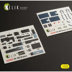 Kelik K32055 1/32 Ov-10d Bronco - Interior 3d Decals For Kitty Hawk/Zimi Models Kit