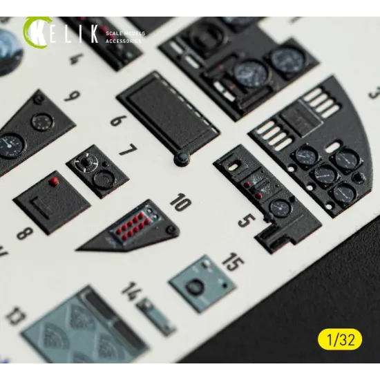 Kelik K32057 1/32 Ms-406c-1 - Interior 3d Decals For Special Hobby Kit