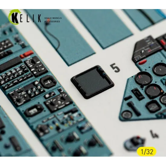 Kelik K32061 1/32 Su-27ub Flanker C - Interior 3d Decals For Trumpeter Kit