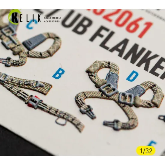 Kelik K32061 1/32 Su-27ub Flanker C - Interior 3d Decals For Trumpeter Kit
