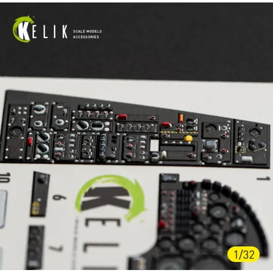 Kelik K32062 1/32 A-7d Corsair Ii - Interior 3d Decals For Trumpeter Kit