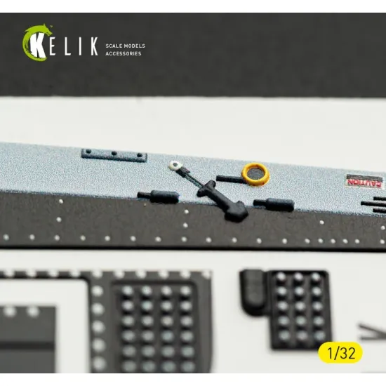 Kelik K32063 1/32 A-7e Corsair Ii - Interior 3d Decals For Trumpeter Kit