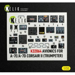 Kelik K32064 1/32 Avionics For A-7e/D Corsair Ii - Exterior 3d Decals For Trumpeter Kit