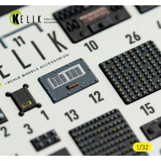 Kelik K32064 1/32 Avionics For A-7e/D Corsair Ii - Exterior 3d Decals For Trumpeter Kit