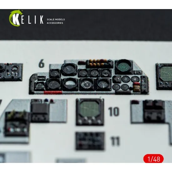 Kelik K48148 1/48 F-4e - Interior 3d Decals For Hasegawa Kit