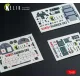 Kelik K48151 1/48 Harrier Gr3 - Interior 3d Decals For Kinetic Kit