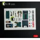 Kelik K48151 1/48 Harrier Gr3 - Interior 3d Decals For Kinetic Kit