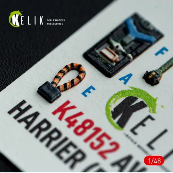 Kelik K48152 1/48 Av-8a Harrier Early - Interior 3d Decals For Kinetic Kit