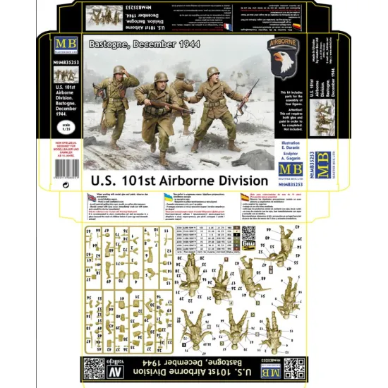 Master Box 35253 1/35 U S 101st Airborne Division Bastogne December 1944