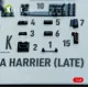 Kelik K48153 1/48 Av-8a Harrier Late - Interior 3d Decals For Kinetic Kit