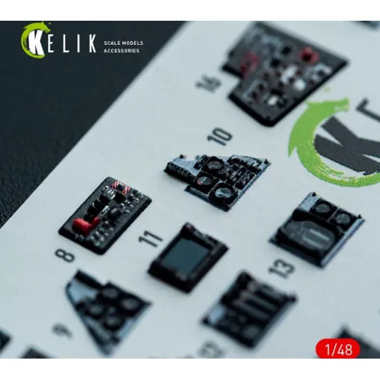 Kelik K48160 1/48 F-14a - Interior 3d Decals For Hasegawa Kit