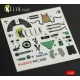 Kelik K48163 1/48 Mc 200 - Interior 3d Decals For Italeri Kit