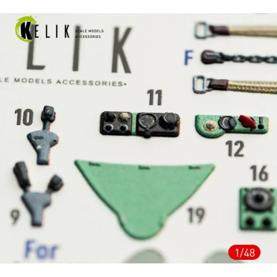 Kelik K48163 1/48 Mc 200 - Interior 3d Decals For Italeri Kit