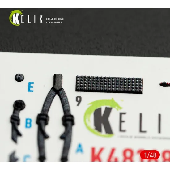 Kelik K48168 1/48 Mh-6j Little Bird - Interior 3d Decals For Icm Kit