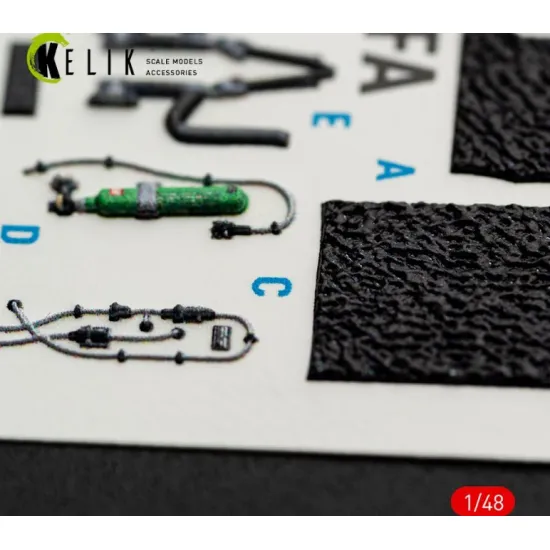Kelik K48169 1/48 F-16i Sufa - Interior 3d Decals For Gwh Kit