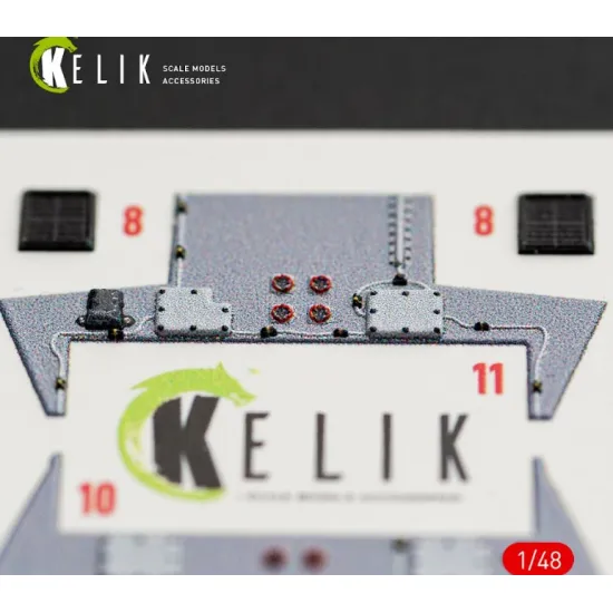 Kelik K48169 1/48 F-16i Sufa - Interior 3d Decals For Gwh Kit