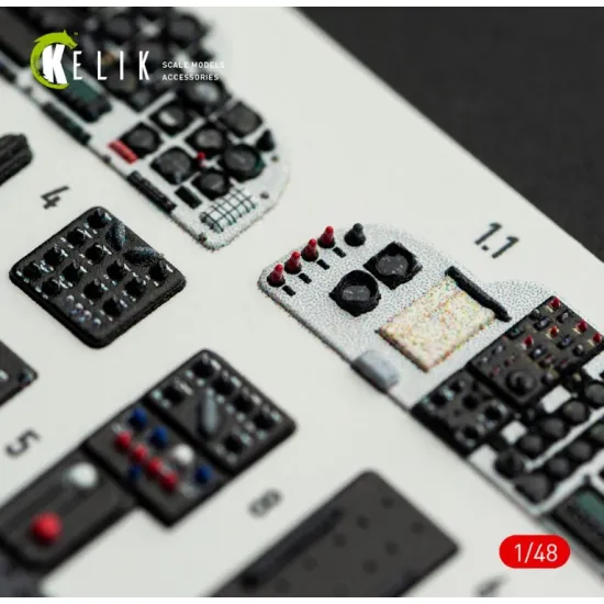 Kelik K48172 1/48 H-34a/Uh-34d - Interior 3d Decals For Italeri Kit
