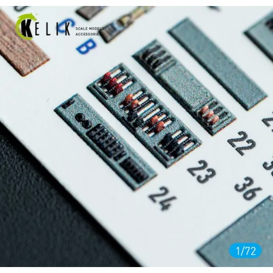 Kelik K72180 1/72 Bv-222 - Interior 3d Decals For Revell Kit