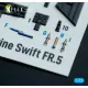 Kelik K72185 1/72 Supermarine Swift Fr 5 - Interior 3d Decals For Airfix Kit