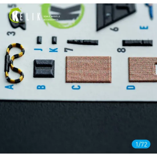 Kelik K72185 1/72 Supermarine Swift Fr 5 - Interior 3d Decals For Airfix Kit