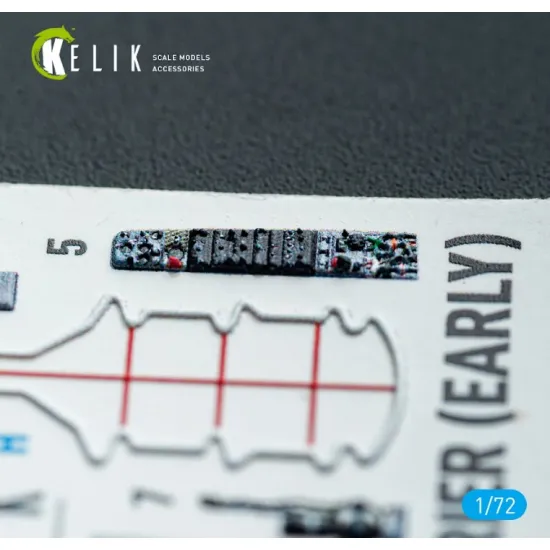 Kelik K72224 1/72 Av-8a Harrier Early - Interior 3d Decals For Italeri Kit