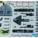 Kelik K72225 1/72 Av-8a Harrier Late - Interior 3d Decals For Italeri Kit