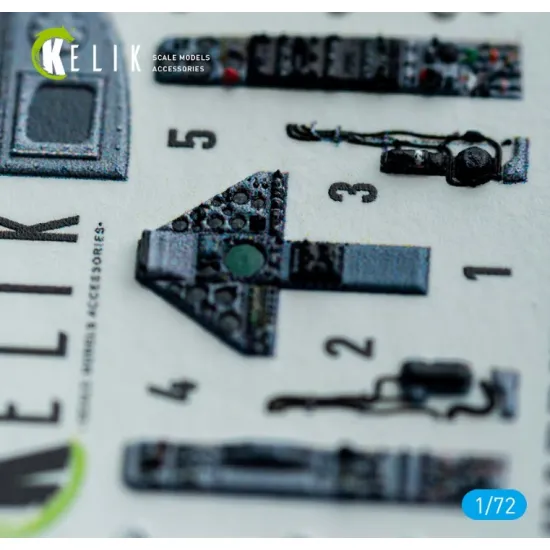 Kelik K72228 1/72 Harrier Gr1/Gr3 Early - Interior 3d Decals For Italeri Kit
