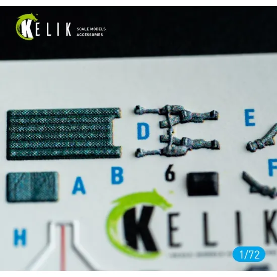 Kelik K72228 1/72 Harrier Gr1/Gr3 Early - Interior 3d Decals For Italeri Kit