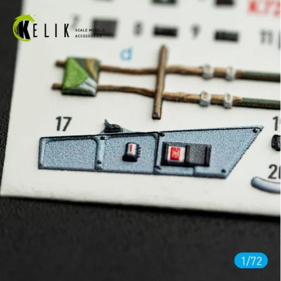Kelik K72232 1/72 Mirage-2000c - Interior 3d Decals For Dreammodel Kit