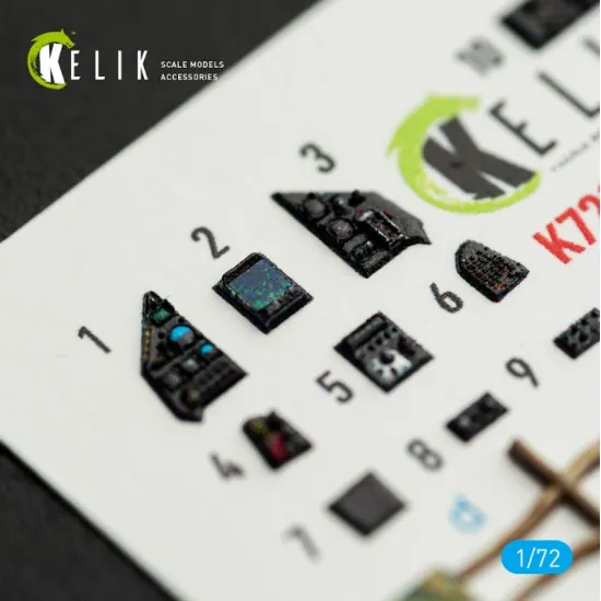 Kelik K72232 1/72 Mirage-2000c - Interior 3d Decals For Dreammodel Kit