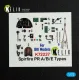Kelik K72237 1/72 Spitfire Pr A/B/E Types - Interior 3d Decals For Ibg Models Kit