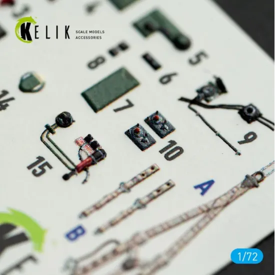 Kelik K72237 1/72 Spitfire Pr A/B/E Types - Interior 3d Decals For Ibg Models Kit