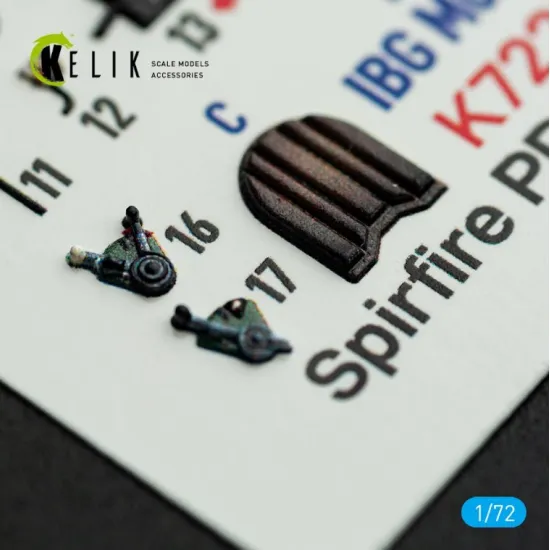 Kelik K72237 1/72 Spitfire Pr A/B/E Types - Interior 3d Decals For Ibg Models Kit