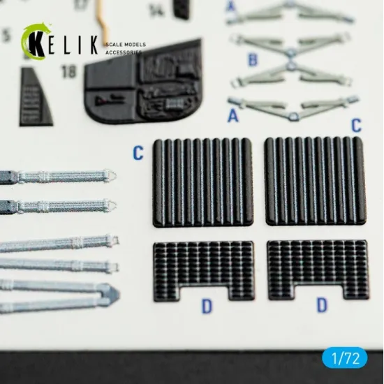 Kelik K72238 1/72 Mi-35/24 - Interior 3d Decals For Italeri Kit