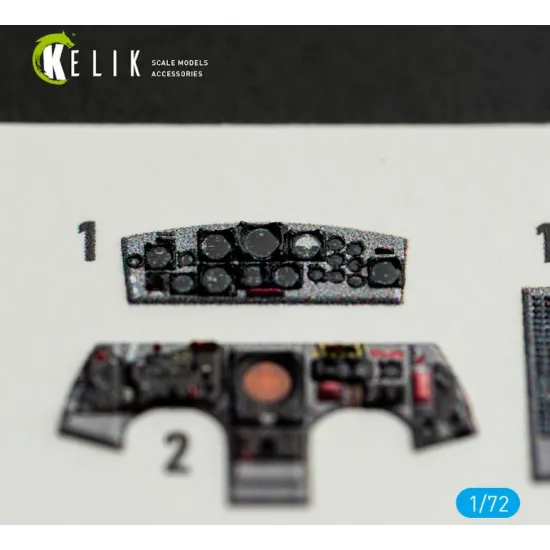 Kelik K72239 1/72 F-104j - Interior 3d Decals For Fine Molds Kit