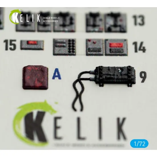 Kelik K72239 1/72 F-104j - Interior 3d Decals For Fine Molds Kit