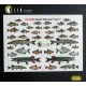 Kelik Ka35001 1/35 River Fish Set Type 1 3d Decal For Dioramas