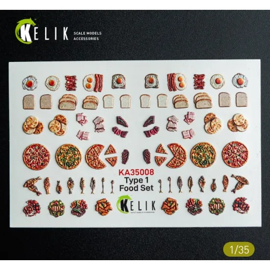 Kelik Ka35008 1/35 Food Set Type 1 3d Decal For Dioramas