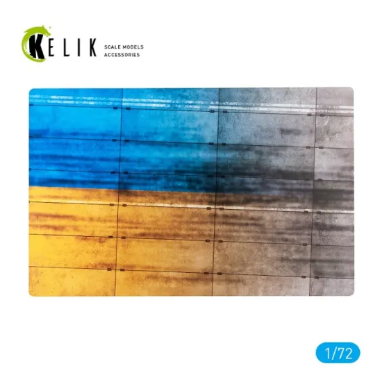 Kelik Ks72120 1/72 Concrete Plates With Ukrainian Flag Acrylic 3mm 280/180 Mm 170g