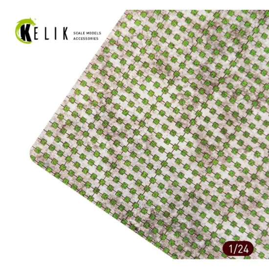 Kelik Ks24016 1/24 Parking Grid Grass Base Acrylic 3 Mm 280/180 Mm 170g