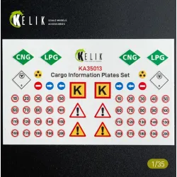 Kelik Ka35013 1/35 Cargo Information Plates Set 2 Decal For Models